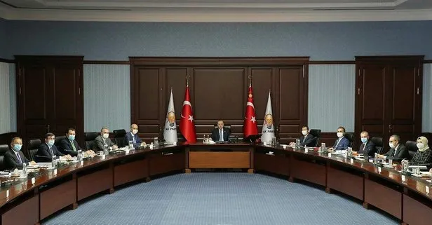 AK Parti MYK Başkan Recep Tayyip Erdoğan liderliğinde toplandı