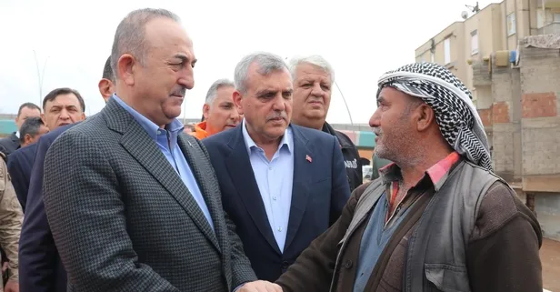 Dışişleri Bakanı Çavuşoğlu sel felaketinden etkilenen Şanlıurfa'da
