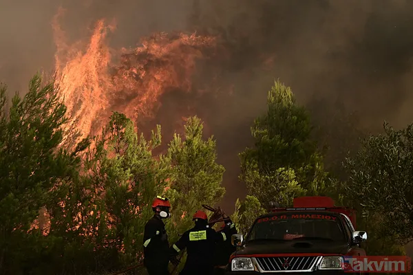 Yunanistan alevlere teslim oldu! O güne kadar kırmızı alarm! | Türkiye'den Yunanistan'a yardım eli - 39