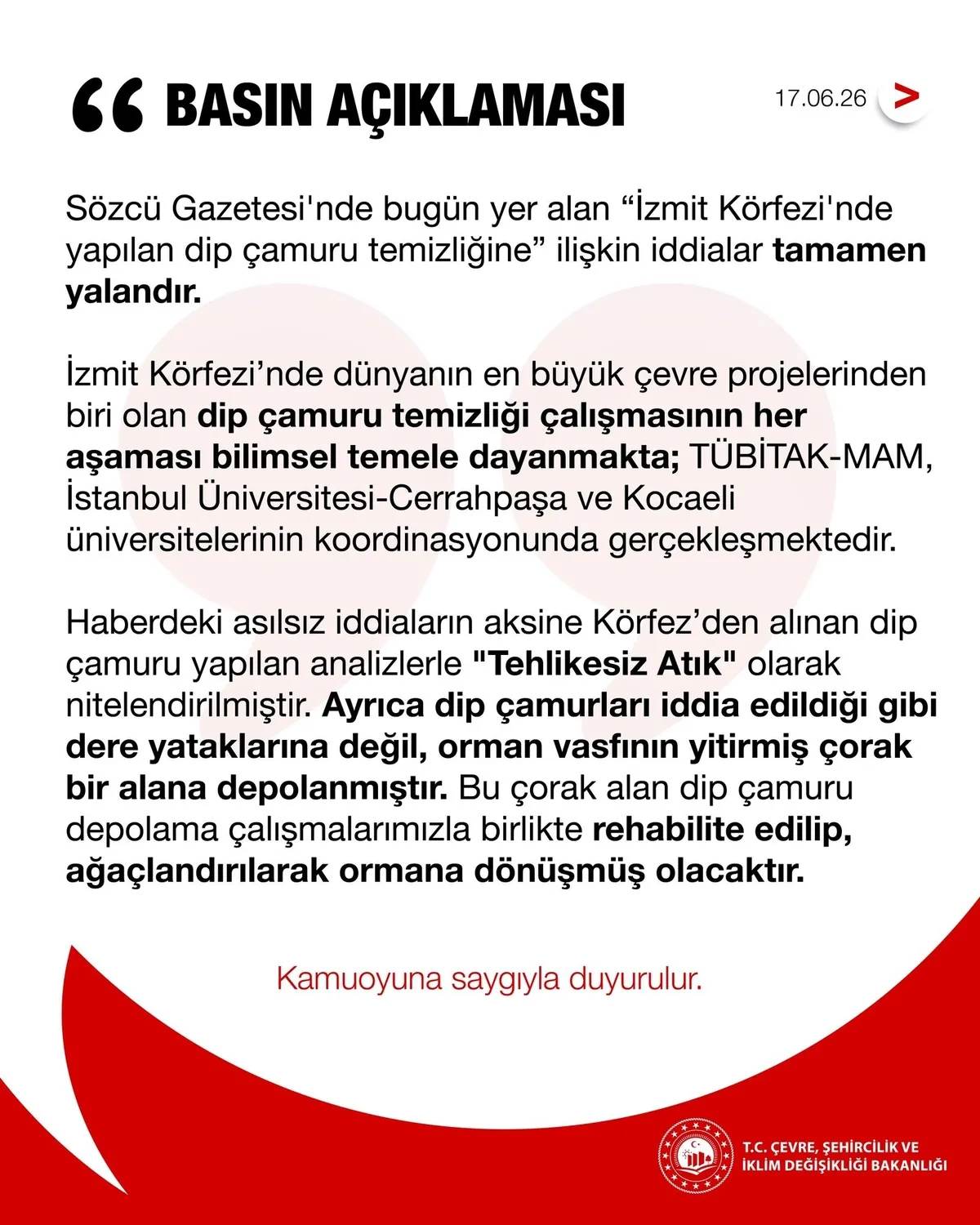 İzmit Körfezi'nde dip çamuru temizliği: “Ağır metal” iddiasına yalanlama-5