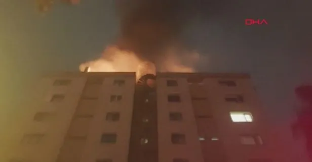 Kadıköy’de gece yarısı korkutan yangın! 11 katlı binada panik oluştu