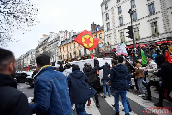 Terör örgütü PKK yanlıları Paris'i savaş alanına çevirdi! Türkiye'deki siyasi ayak HDP iftiraya başladı - 17