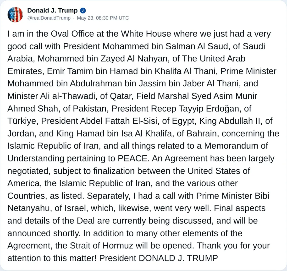 abd-basini-duyurdu-trump-yonetimi-ile-iran-anlasmaya-yakin-trumptan-telefon-trafigi-turkiye-dahil-6-ulkenin-li-1779569580048.jpeg ABD basını duyurdu: Trump yönetimi ile İran anlaşmaya yakın! Trump'tan telefon trafiği: Türkiye dahil 6 ülkenin lideriyle görüştü-6