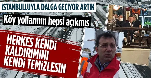 Ekrem İmamoğlu İstanbullularla dalga geçiyor! Herkes kendi kaldırımını temizlesin