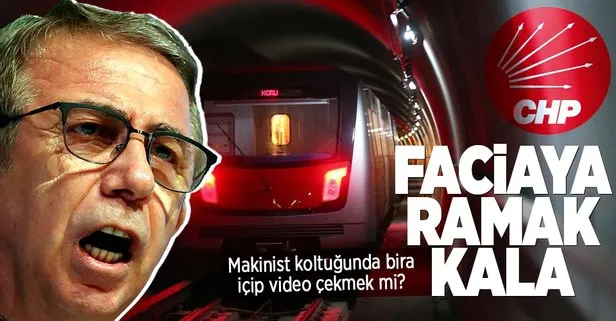Ankara metrosunda makinist kabininde bira skandalı! Vatandaşların hayatı riske atıldı