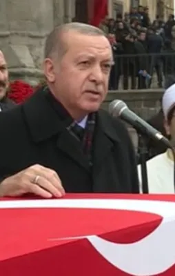 Erdoğan'dan Afrin şehidine veda konuşması