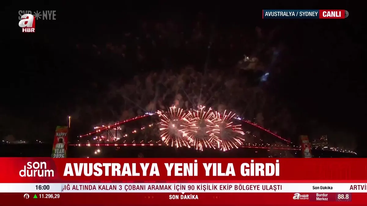 Avustralya yeni yıla girdi