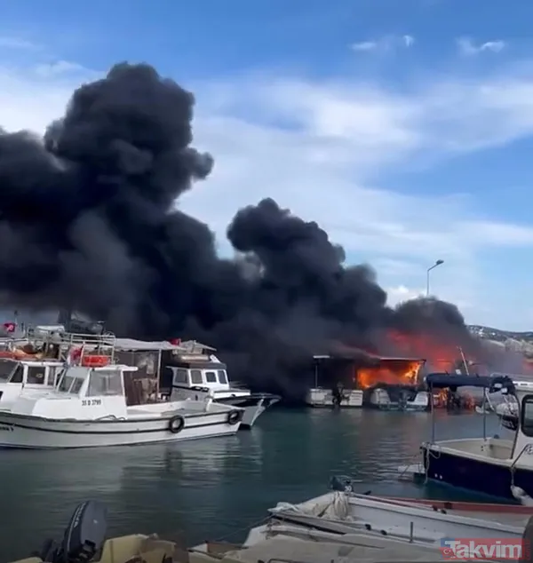Çeşme'de tekneler alev aldı! - 8
