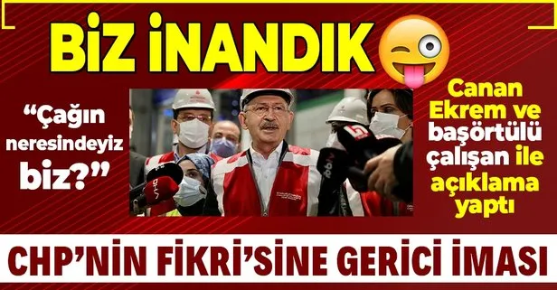 CHP Lideri Kemal Kılıçdaroğlu, Fikri Sağlar’ın ’Türbanlı hâkim’ sözlerini yanına başörtülü parti üyesini alarak eleştirdi: Çağın neresindeyiz biz?