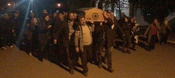 Terörist cenazesine giden HDP'lilere şok