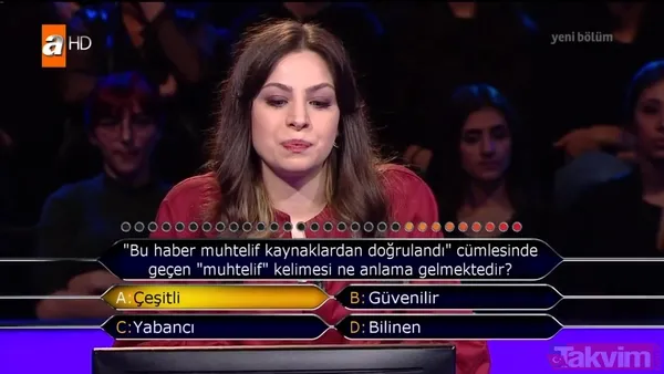 Kim Milyoner Olmak İster 801. son bölümde Fatih Sultan Mehmed sorusunu bilemeyince... - 18