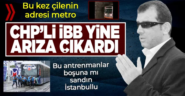 CHP'li İBB yine arıza çıkardı! Bu kez İETT otobüsü değil: Metro bozuldu yolcular tünelde yürümek zorunda kaldı