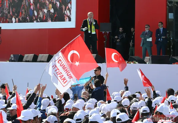 Cumhur İttifakı Ankara miting alanı saatler öncesinden doldu taştı - 45