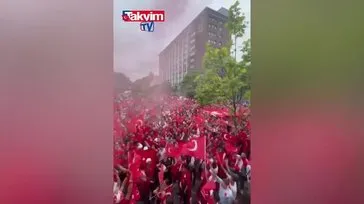 Türkler milli maça hazır! Almanya sokakları kırmızı-beyaz renge büründü