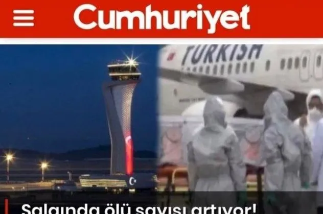 Cumhuriyet Gazetesi'nin "virüslü" algısına sosyal medyadan tepki yağdı: Bunlar varken düşmana gerek yok