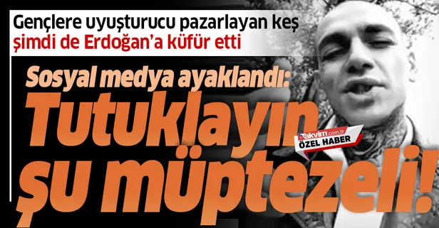 Uyuşturucu müptelası Rapçi Ezhel'den Başkan Erdoğan hakkında küfürlü paylaşım! Sosyal medya ayaklandı: Derhal tutuklansın