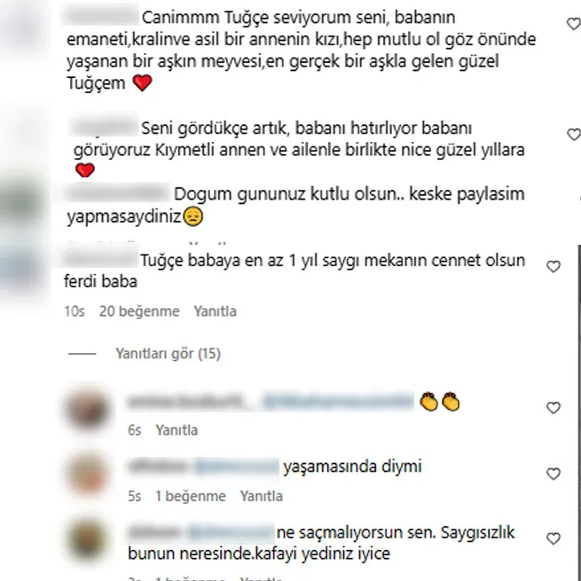 Ferdi Tayfur’un kızı Tuğçe Tayfur doğum günü paylaşımı sosyal medyayı ikiye böldü! - 12