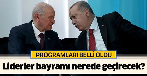 Liderler Kurban Bayramı'nı nerede geçirecek?