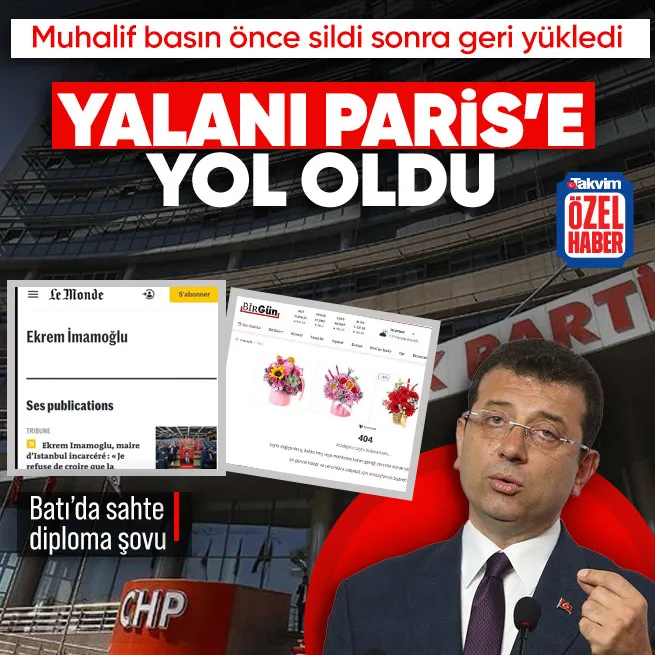 İmamoğlu’nun diploma tiyatrosu Le Monde’de | Muhalif basında silinip yeniden servis edildi