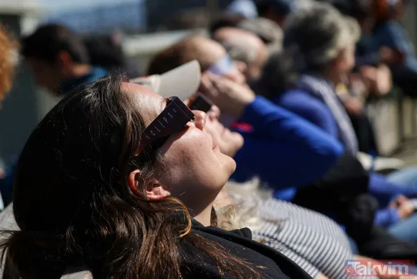 2024 yılının ilk tam Güneş tutulması ABD'de gerçekleşti | Milyonlarca kişi yakından takip etti! İşte o renkli anlar... - 25