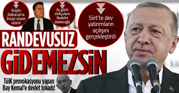 Başkan Erdoğan'dan Siirt'te 75 kamu ve özel sektör yatırımının açılış töreninde önemli açıklamalar