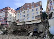 SON DAKİKA: İstanbulda korku dolu anlar! İstinat duvarı çöken bina tahliye edildi