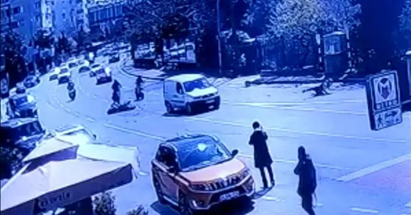 Etiler'de tek teker üzerinde motosiklet şovu kötü bitti