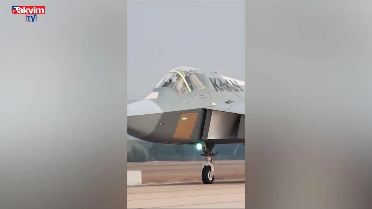 TUSAŞ KAAN'ın yeni test uçuşunu paylaştı