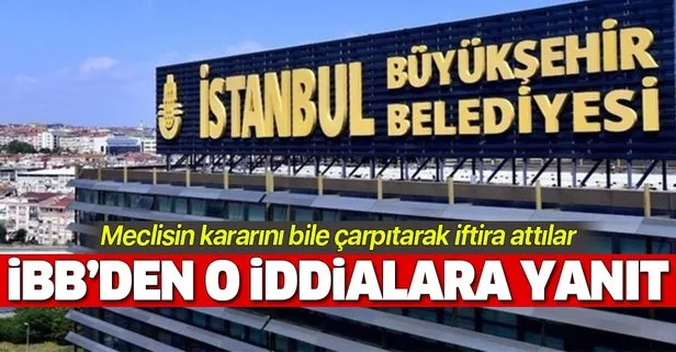 İBB'den yalancı basının iddialarına cevap