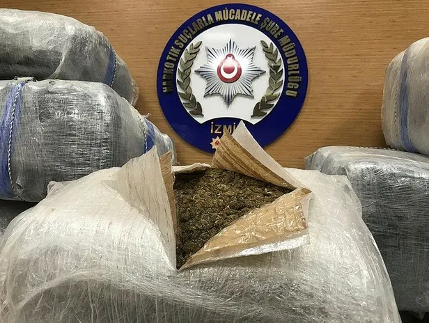 İzmir'de uyuşturucu operasyonu! 600 kilogram skunk ele geçirildi-4