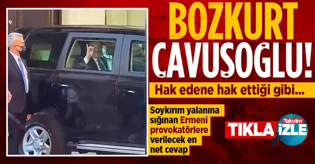 Dışişleri Bakanı Mevlüt Çavuşoğlu'ndan Uruguay'daki Ermeni provokatörlere 'bozkurt'lu cevap