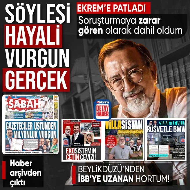 Hayali söyleşiyle vurgun! Murat Bardakçı açıkladı: İmamoğlu soruşturmasına zarar gören taraf olarak dahil oldum… O haber arşivden çıktı