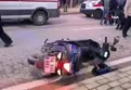 Bursa'da motosiklet kadına çarptı: 2 yaralı