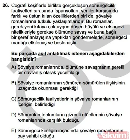 2019 YKS TYT soruları ve cevapları burada! Türkçe, Sosyal Bilimler, Matematik, Fen Bilimleri cevap anahtarı - 28