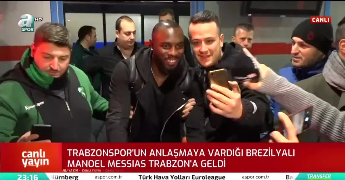 Son dakika transfer haberleri: Manoel Messias Trabzon'a geldi