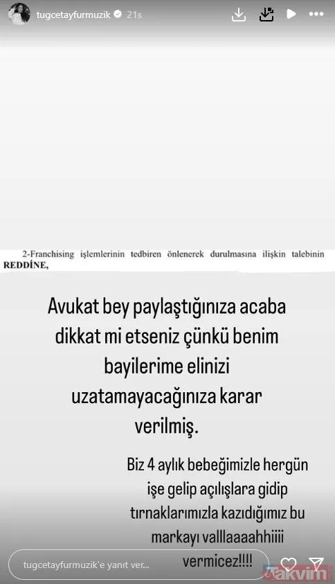 Necla Nazır da dahil olmuştu! Ferdi Tayfur ve Tuğçe Tayfur’un baba-kız tartışmasında yeni gelişme! - 8