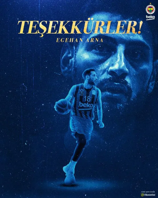 Fenerbahçe Beko Basketbol Takımı, Egehan Arna ile yollarını ayırdığını açıkladı-2