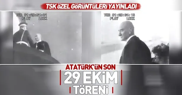 TSK Atatürk’ün son 29 Ekim kutlama görüntülerini yayınladı