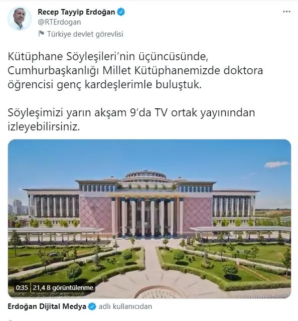 baskan-erdogan-kutuphane-soylesilerinin-ucuncusunde-doktora-ogrencileriye-bulustu-1625160727523.jpg Başkan Erdoğan Kütüphane Söyleşileri’nin üçüncüsünde doktora öğrencileriye buluştu!-1