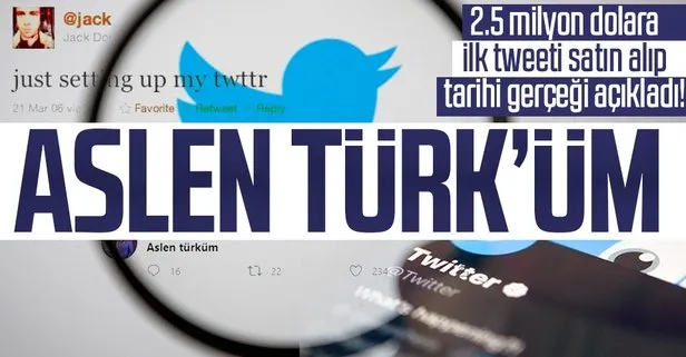 SON DAKİKA: 2.5 milyon dolara Twitter’daki ilk tweet satın aldı ve tarihi gerçeği açıkladı: Aslen Türk’üm