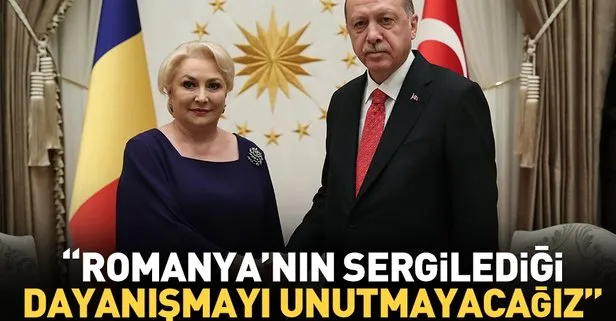 Son dakika: Cumhurbaşkanı Erdoğan Romanya Başbakanı Dancila ile ortak açıklama yaptı