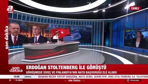 Son dakika: Başkan Erdoğan NATO Genel Sekreteri Stoltenberg ve İsveç Başbakanı Andersson ile görüştü