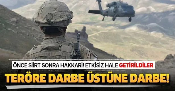 Üst üste terör operasyonları! Hakkari, Siirt ve Tunceli’de PKK’ya ağır darbe
