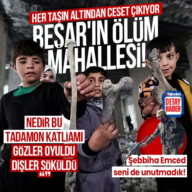 Yıllar sonra o mahalleye girildi! Ceset parçaları ve kemikler hala sokaklarda... Nedir bu Tadamon katliamı?