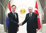 Başkan Erdoğan Hollanda Başbakanı Rutteyi misafir ederek önemli açıklamalarda bulundu