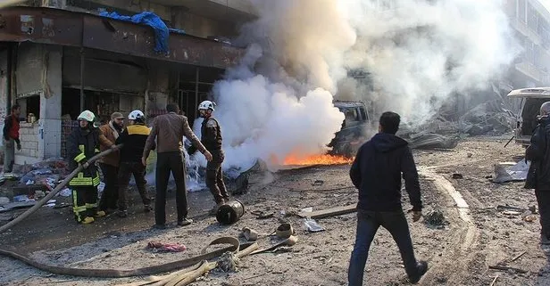 İdlibde pazar yerine hava saldırısı: 28 ölü