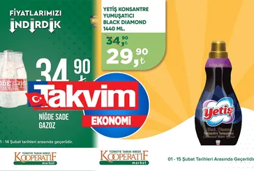 Kooperatif marketleri zili çaldı 52 üründe fiyatlar yerle yeksan oldu! Tarım Kredi 5-12 Şubat 2023 FİYAT LİSTESİ Çocuk bezi 149,90 TL!