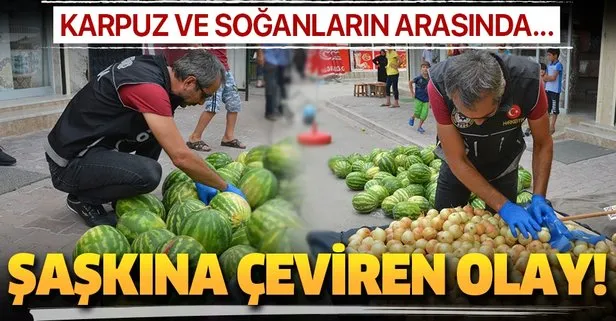 Adana’da polis, pazar tezgahlarında uyuşturucu aradı
