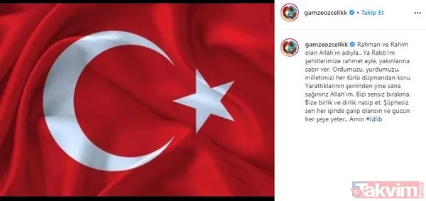 Gamze Özçelik İdlib şehitlerini unutmadı! Arka Sokaklar'ın yıldızı paylaşımıyla takdir topladı - 3