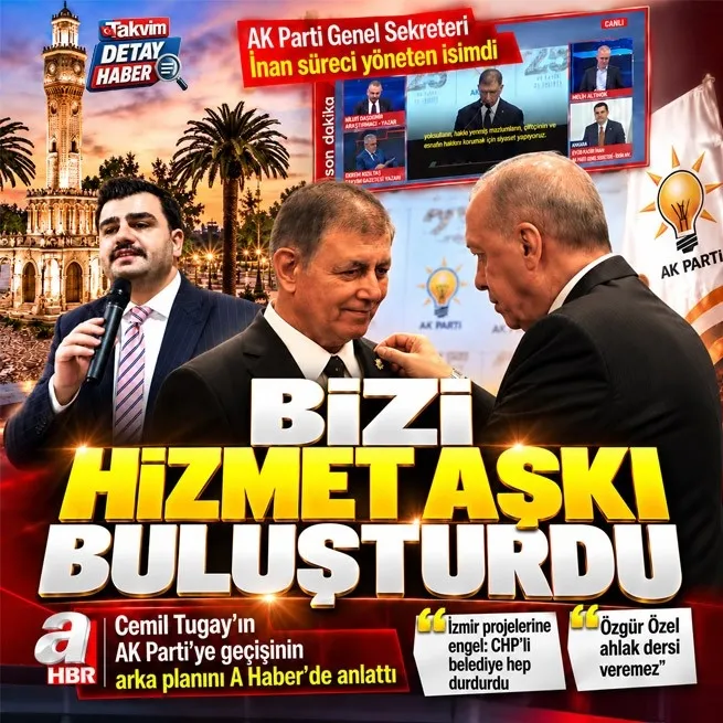 Eyyüp Kadir İnan Cemil Tugayın AK Partiye geçişiyle ilgili A Haberde konuştu: Bizi bir araya getiren hizmet aşkıdır